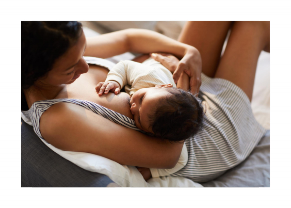 Comfortable breastfeeding positions