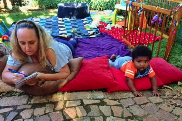 Esther and her son, Alek. 