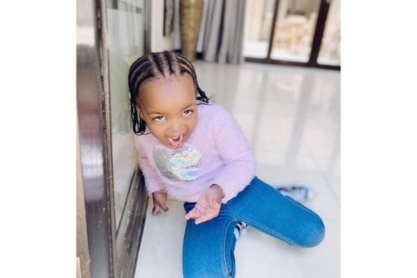 Amile, daughter of former Mrs Africa World shows off first missing tooth