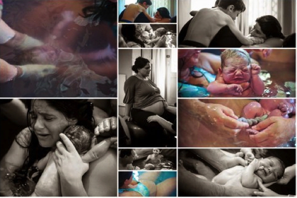Second water birth at home